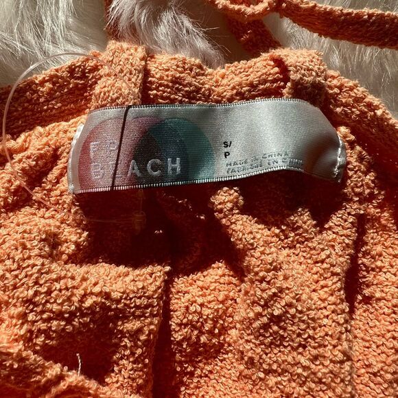 Free People Beach under the stars sweater midi dress orange - Picture 8 of 8